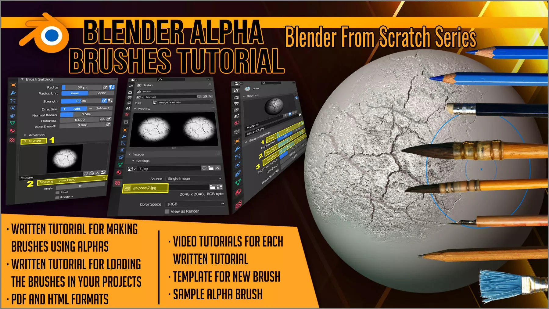 Blender Alpha Brushes Tutorial 3D model_0