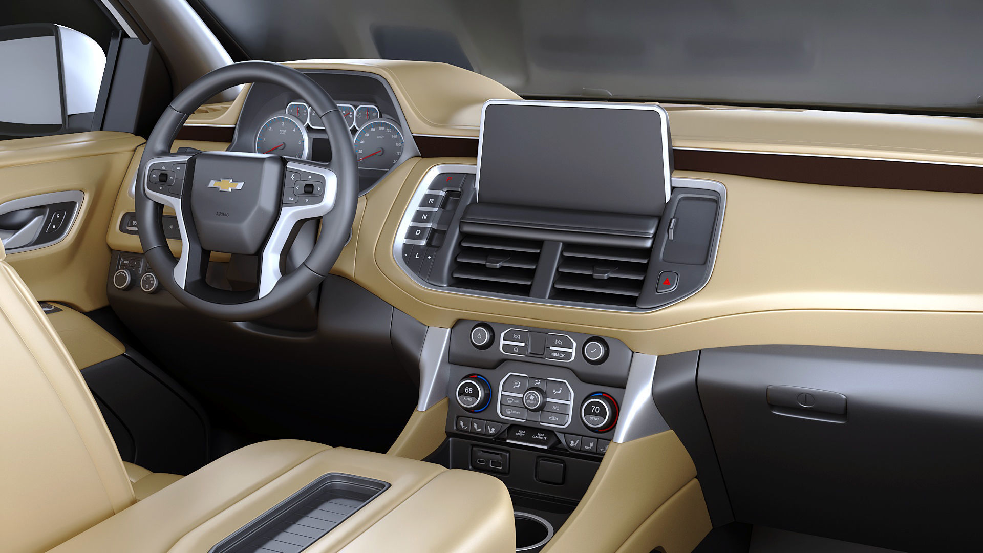 2022 Chevrolet Tahoe LT 3D model_19