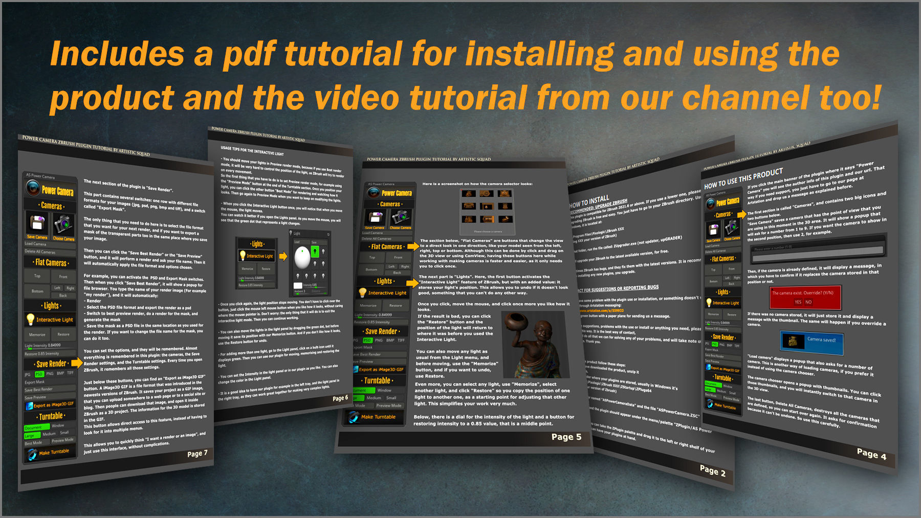 Power Camera ZBrush Plugin 3D model_9