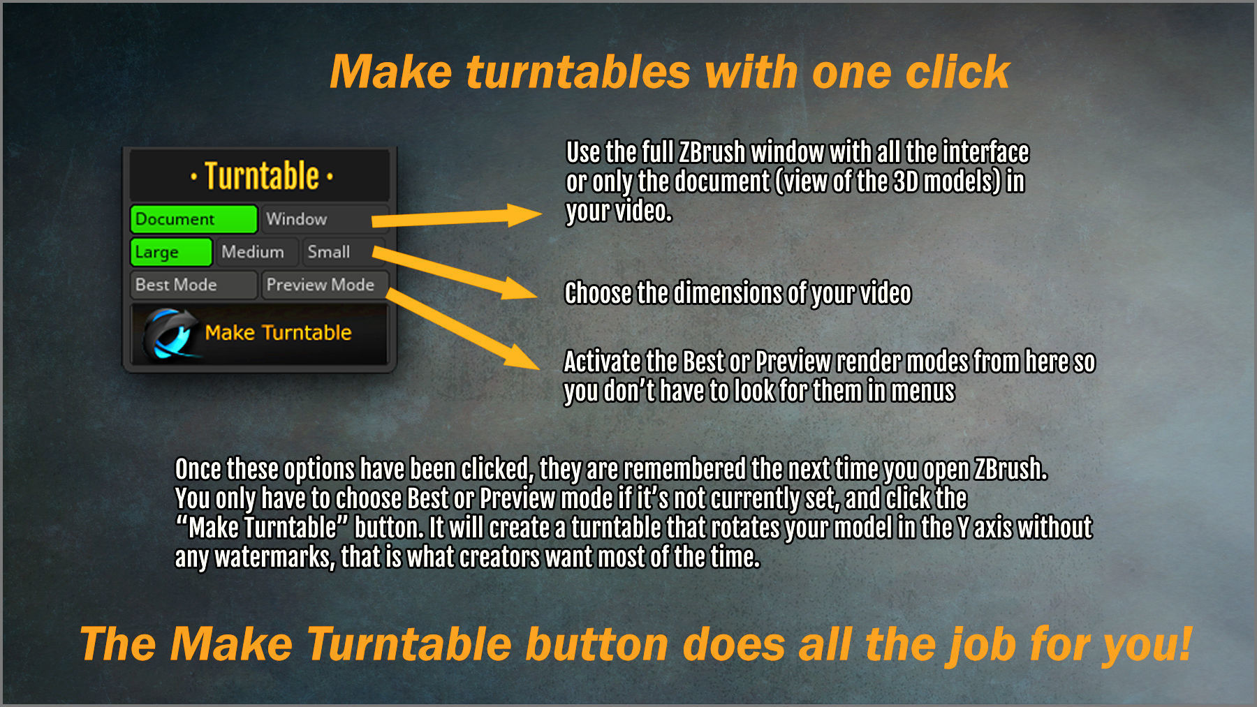 Power Camera ZBrush Plugin 3D model_7