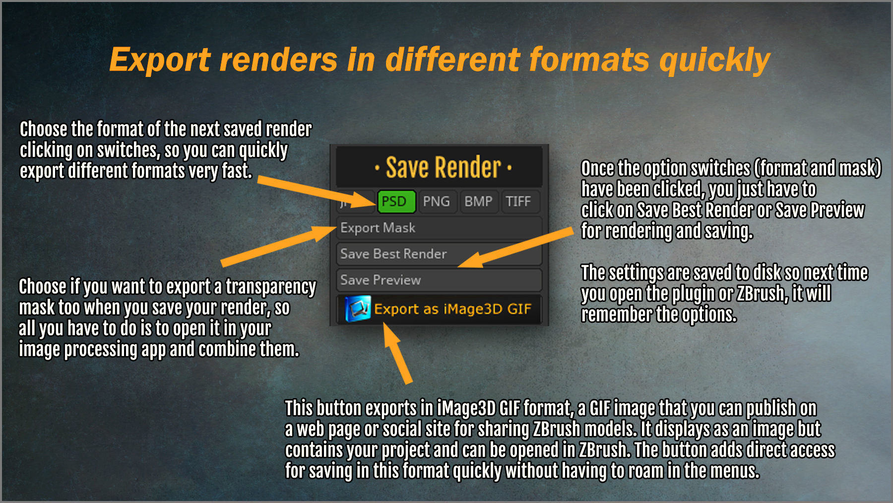 Power Camera ZBrush Plugin 3D model_6