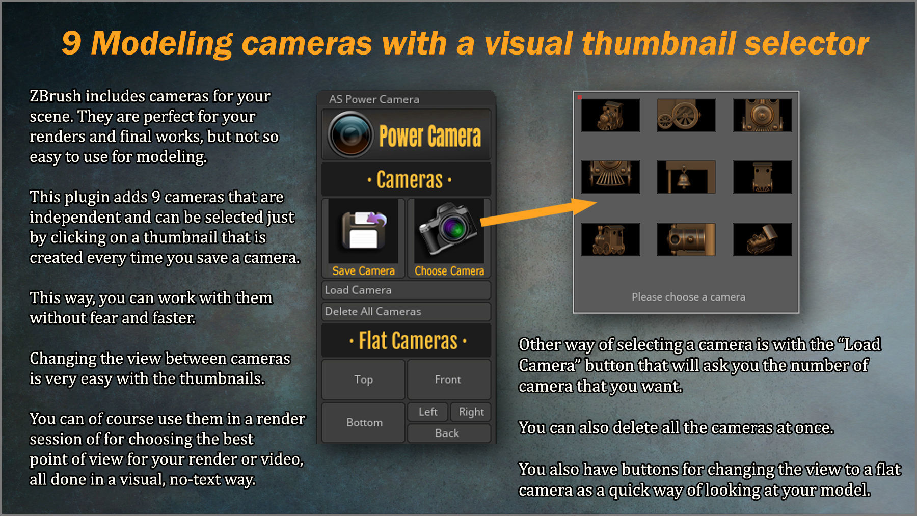 Power Camera ZBrush Plugin 3D model_3