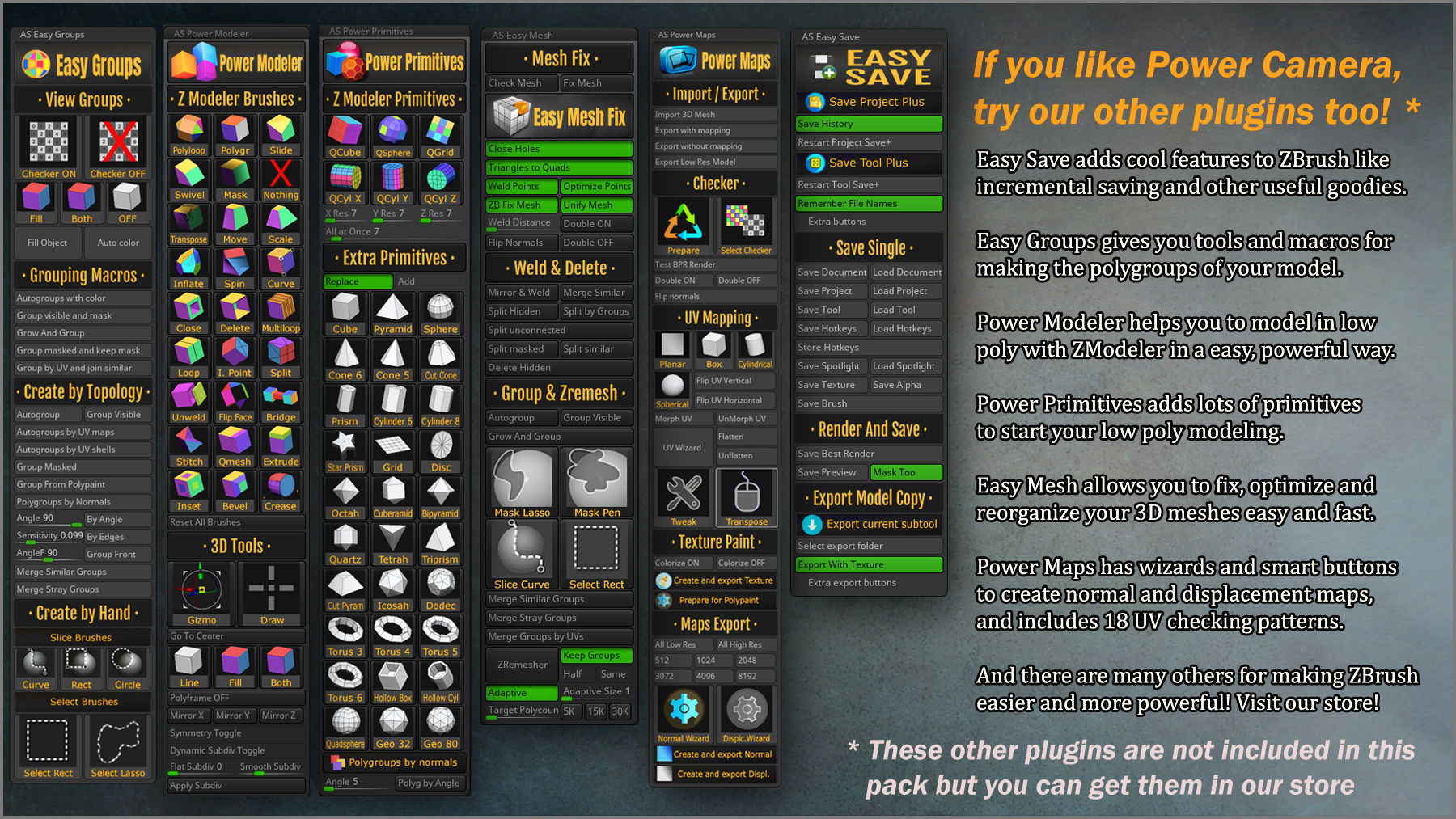 Power Camera ZBrush Plugin 3D model_10