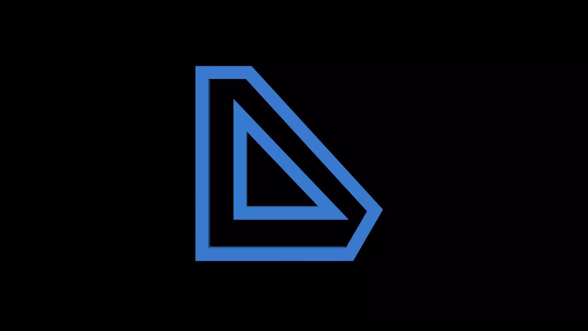 FONTIRON-004 D letter Free low-poly 3D model_0