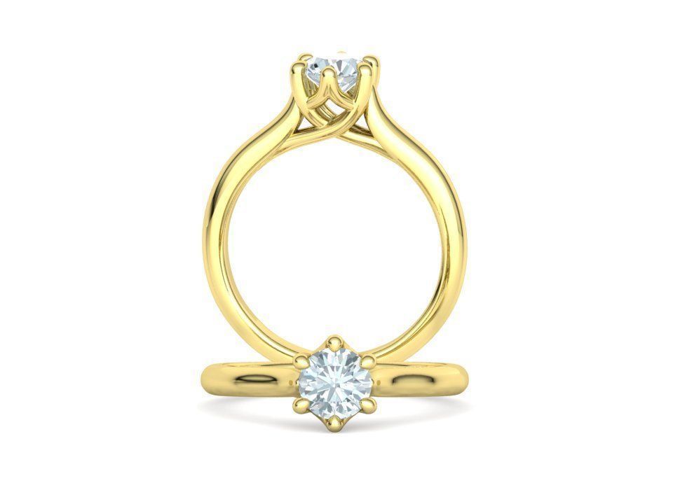 Trellis Solitaire Rings Collection 60 pointer and 1 ct stones  _10