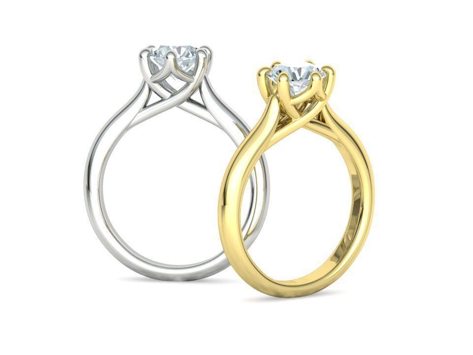 Trellis Solitaire Rings Collection 60 pointer and 1 ct stones  _31