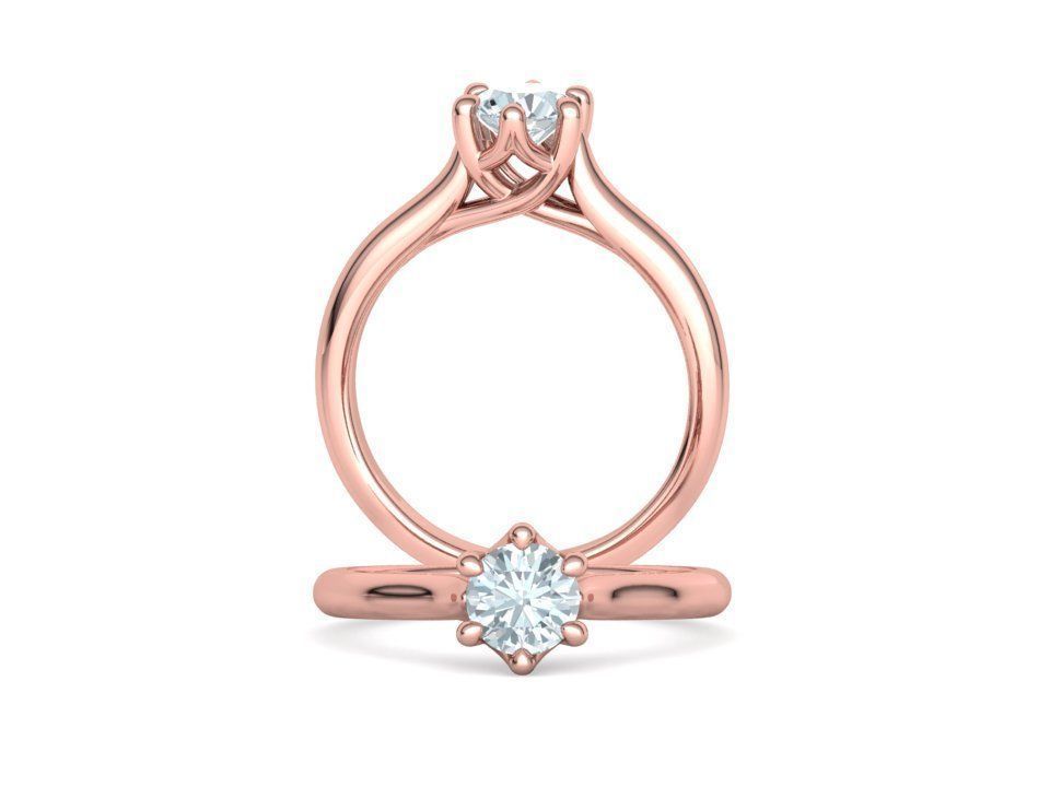 Trellis Solitaire Rings Collection 60 pointer and 1 ct stones  _9