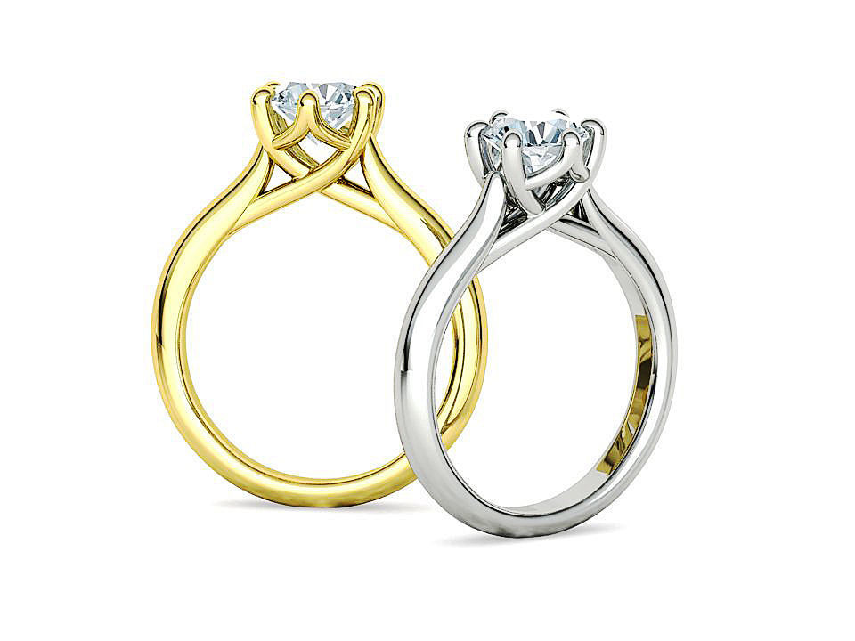 Trellis Solitaire Rings Collection 60 pointer and 1 ct stones  _32