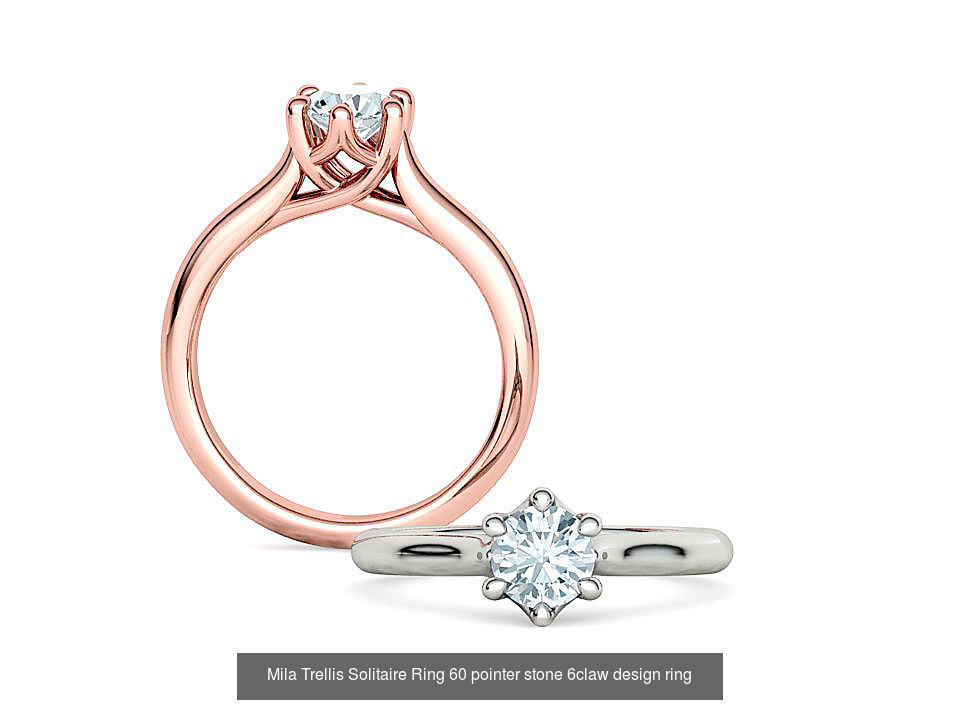 Trellis Solitaire Rings Collection 60 pointer and 1 ct stones  _8