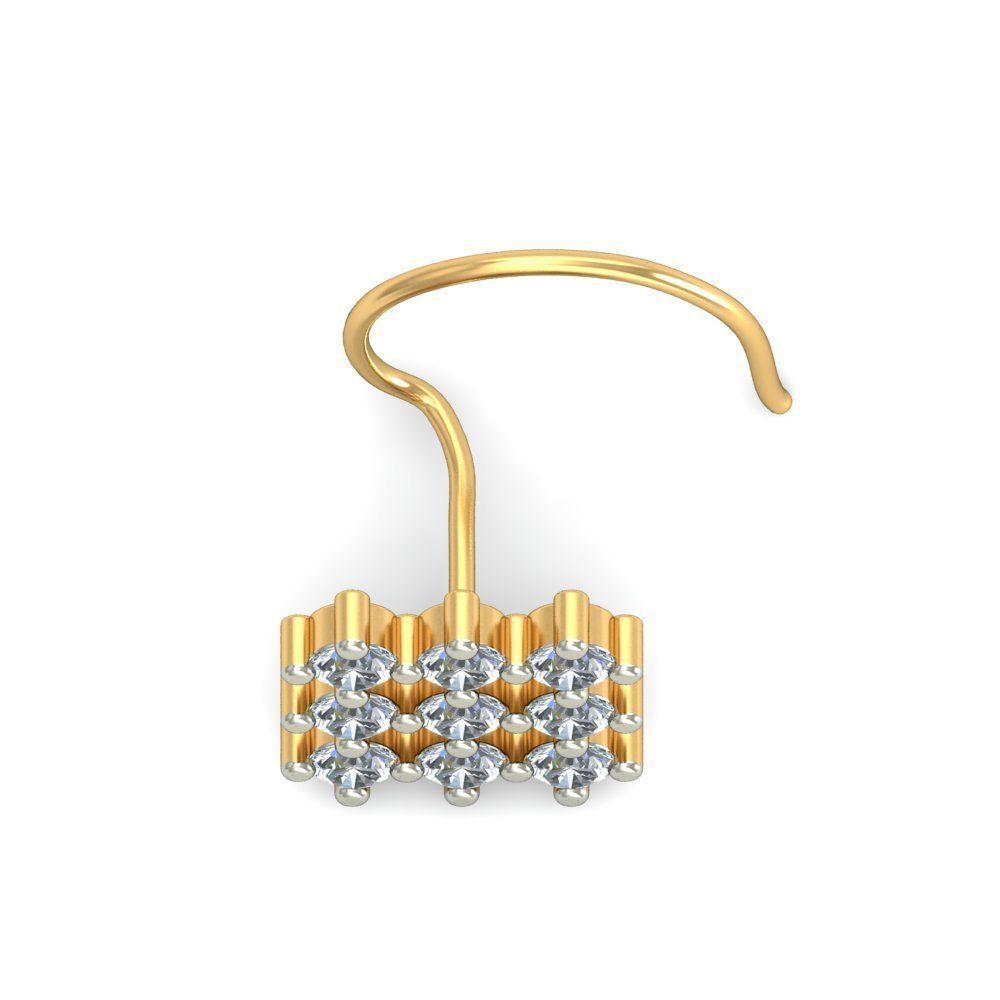 Women nose pin 3dm stl detail 3D print model_12