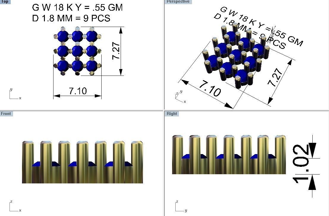 Women nose pin 3dm stl detail 3D print model_16