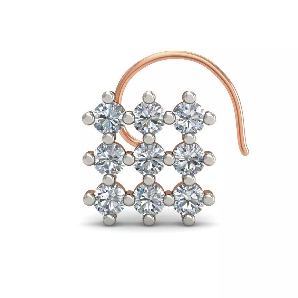 Women nose pin 3dm stl detail 3D print model_0