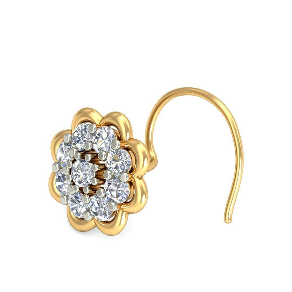 Women nose pin 3dm stl detail 3D print model_9