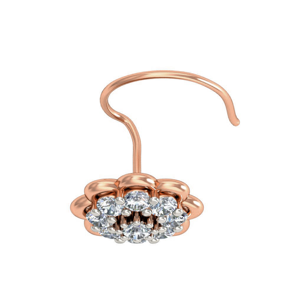 Women nose pin 3dm stl detail 3D print model_13