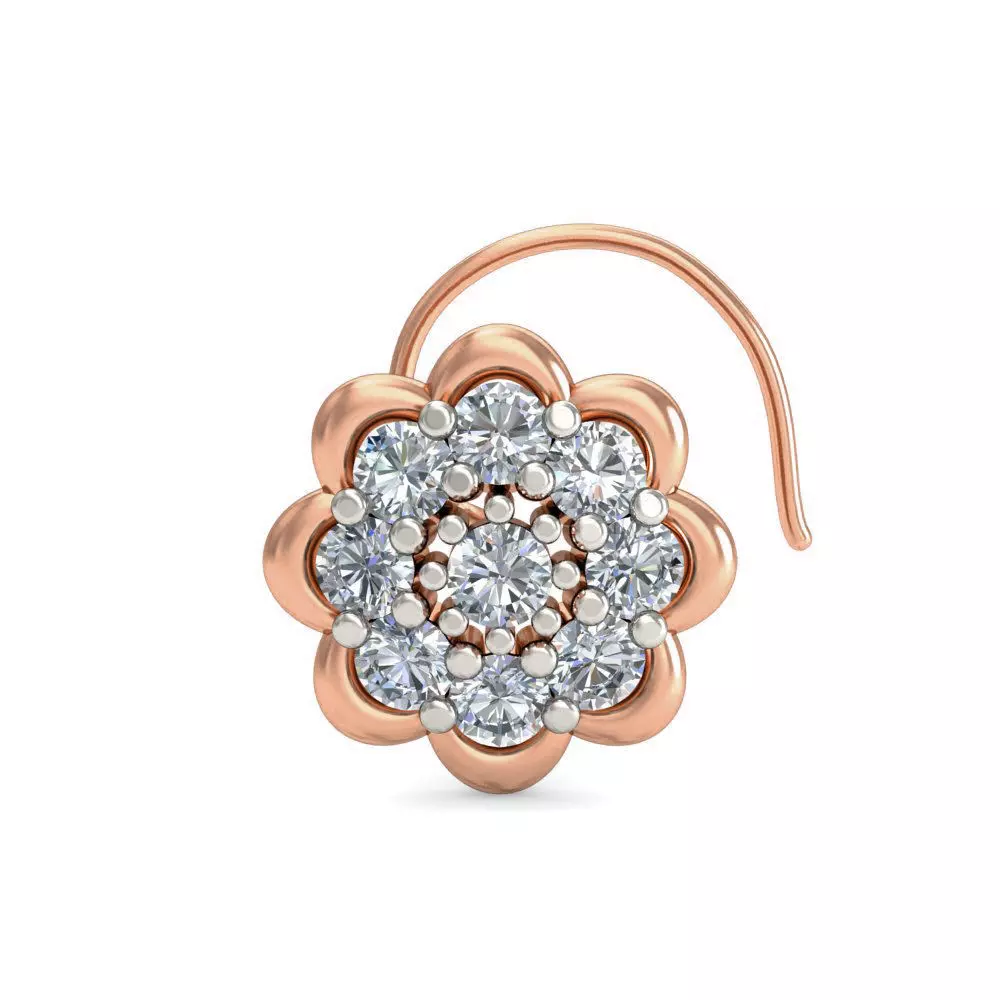 Women nose pin 3dm stl detail 3D print model_0