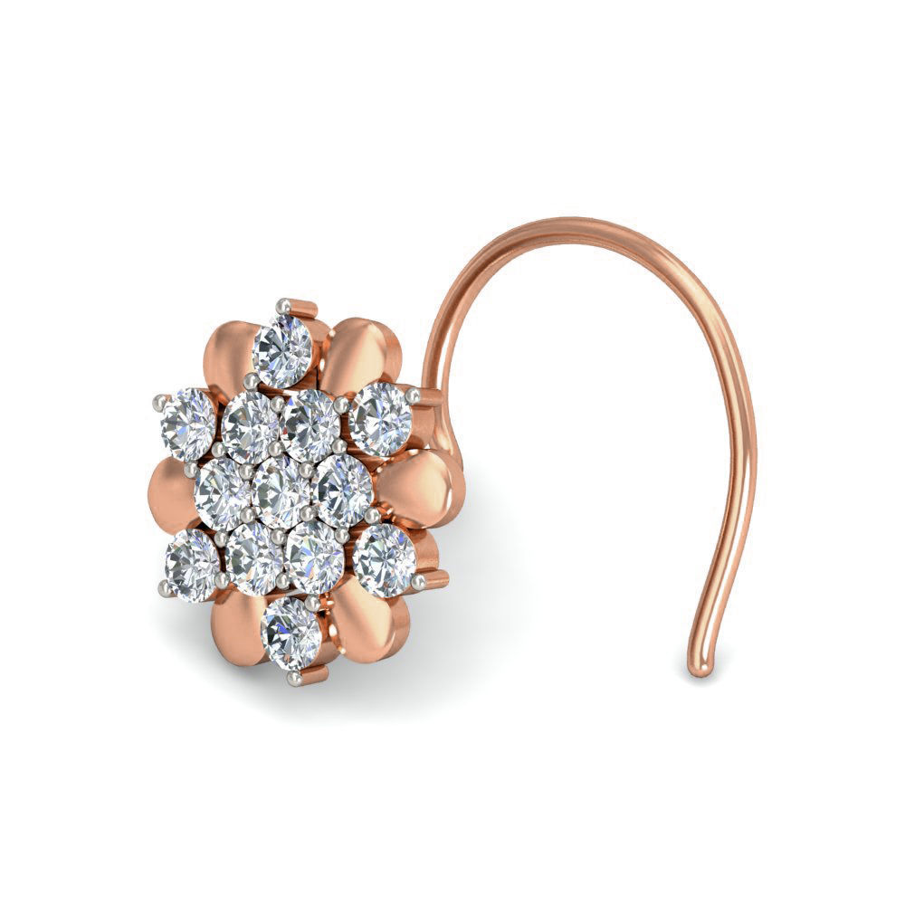 Women nose pin 3dm stl detail 3D print model_11