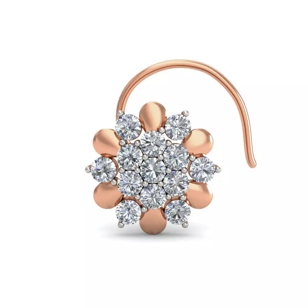 Women nose pin 3dm stl detail 3D print model_0