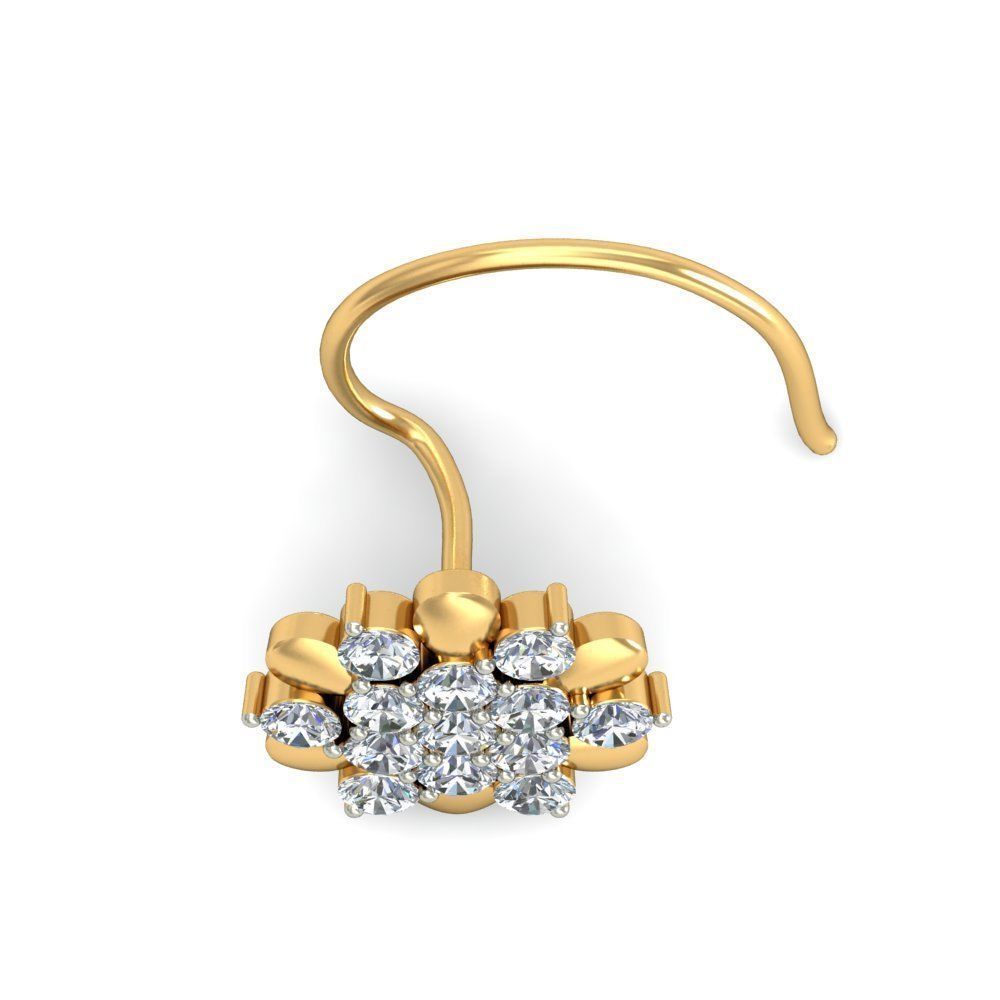 Women nose pin 3dm stl detail 3D print model_13