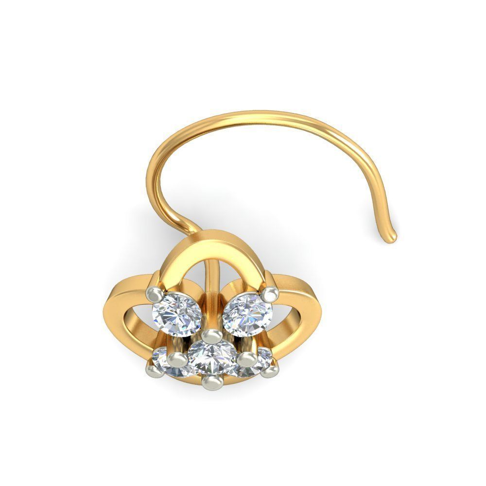 Women nose pin 3dm stl detail 3D print model_12