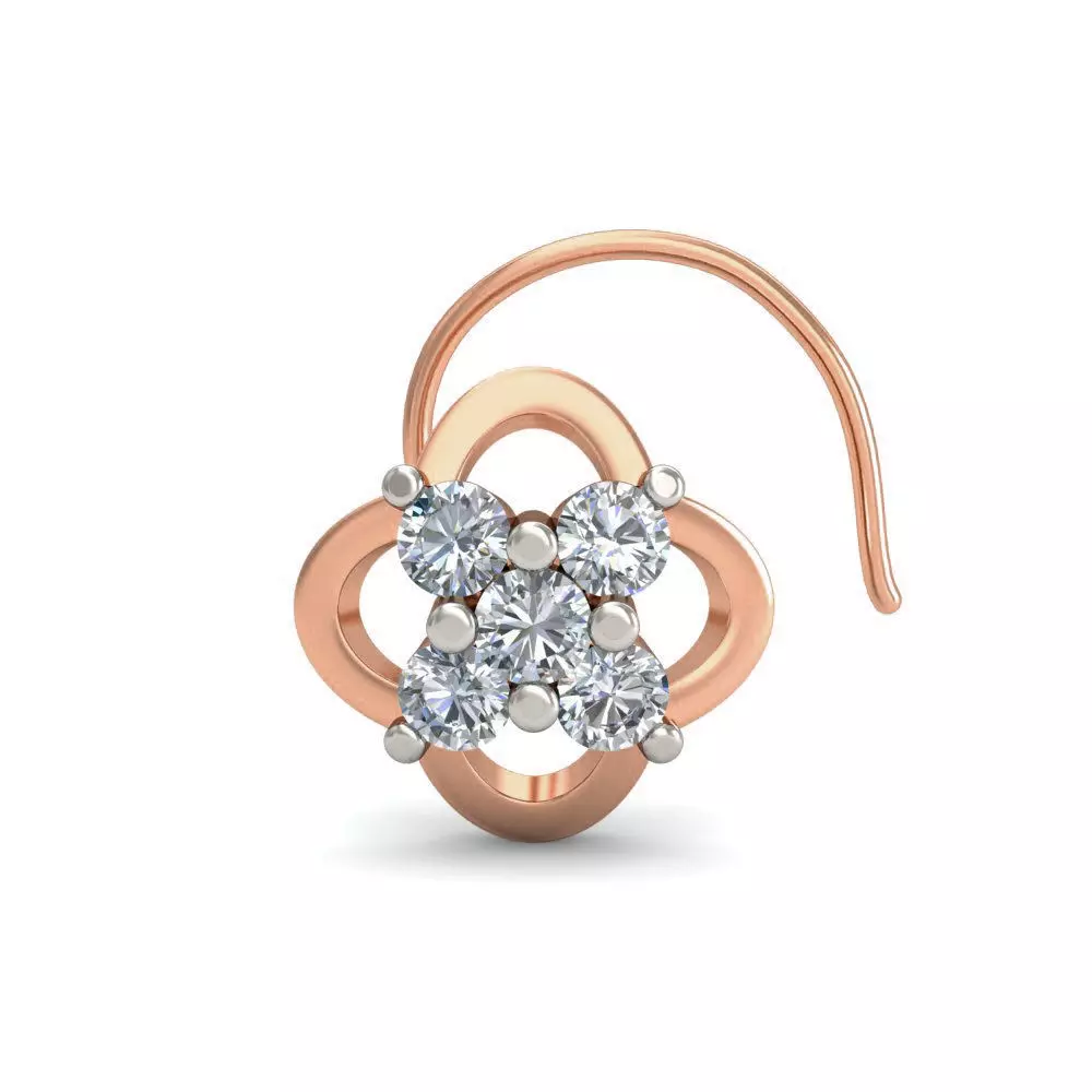 Women nose pin 3dm stl detail 3D print model_0