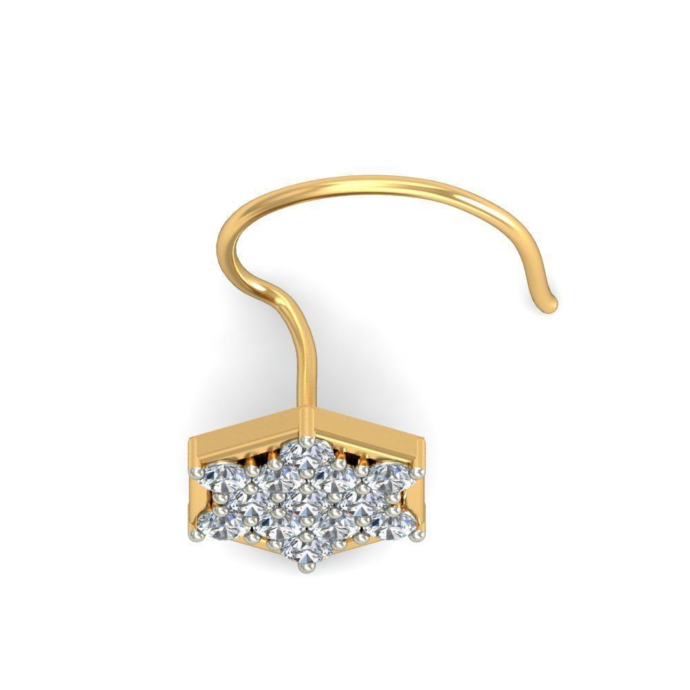 Women nose pin 3dm stl detail 3D print model_13