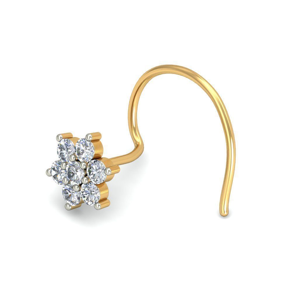 Women nose pin 3dm stl detail 3D print model_10