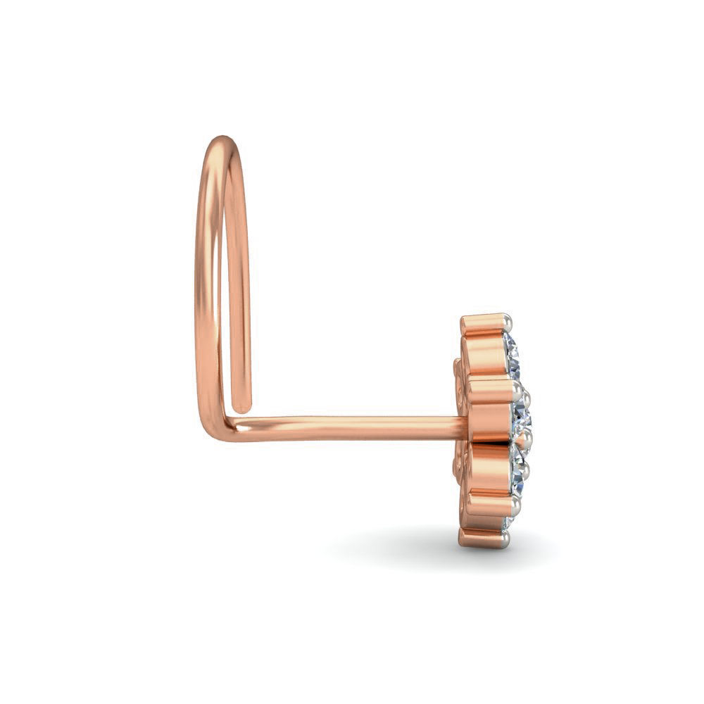 Women nose pin 3dm stl detail 3D print model_4