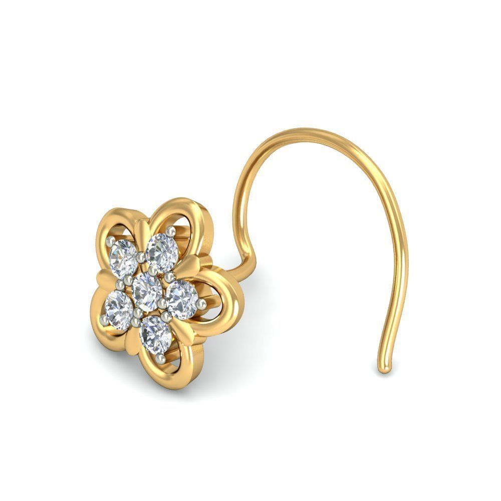 Women nose pin 3dm stl detail 3D print model_9