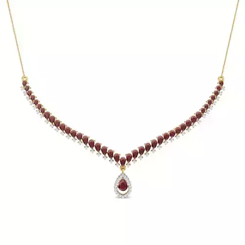 Women necklace 3dm stl render detail