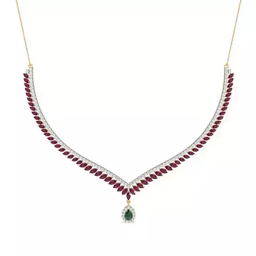 Women necklace 3dm stl render detail