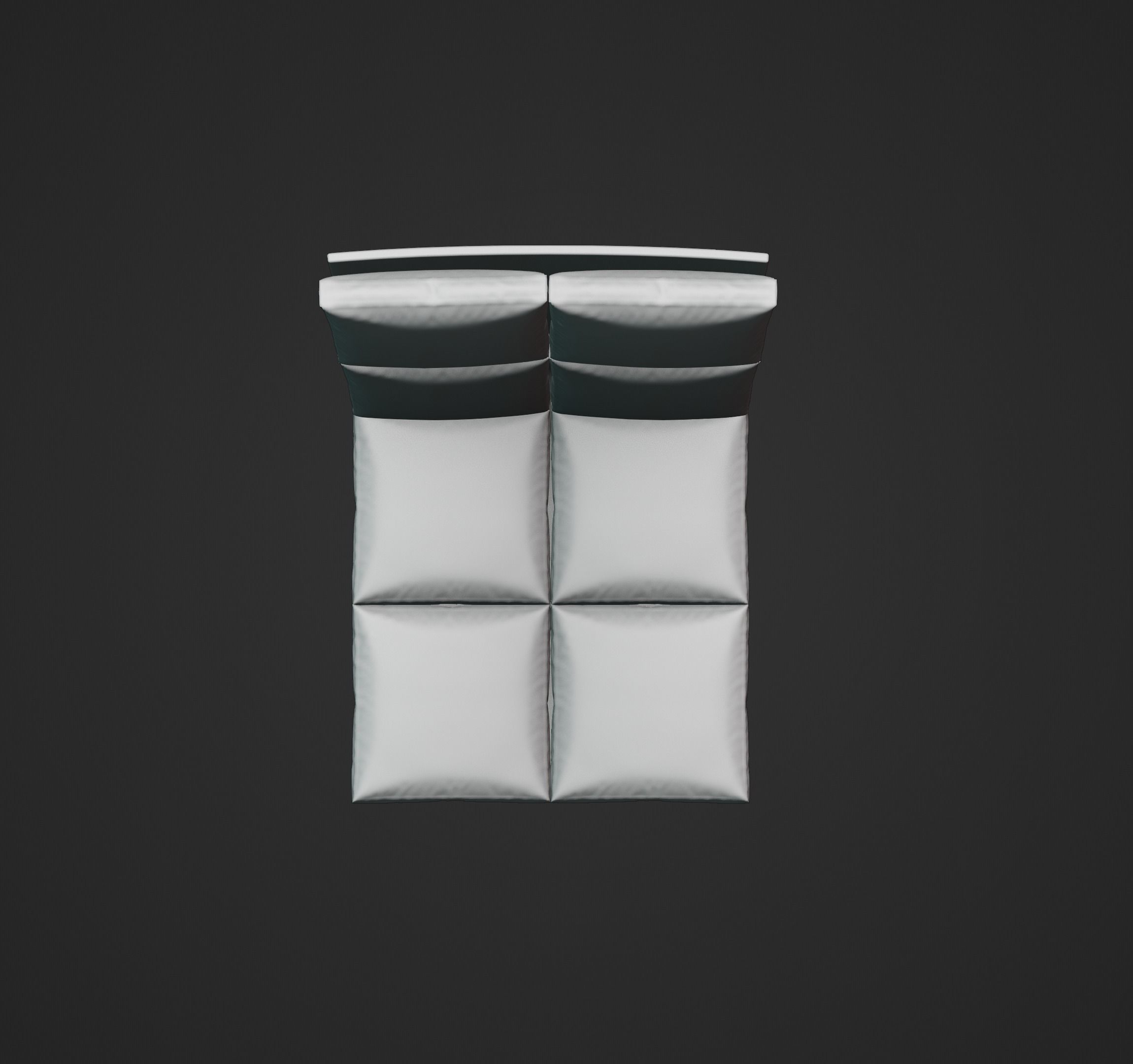 Modern Pillow Chair 3D model_6