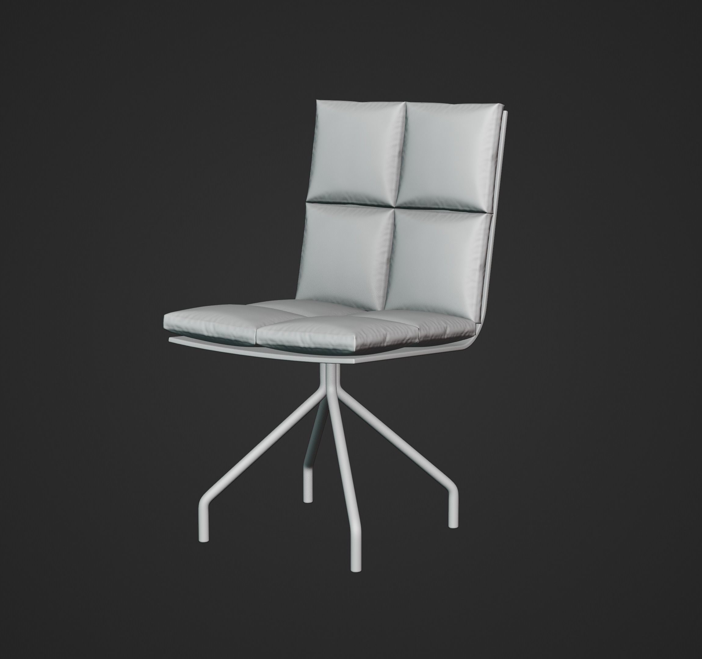 Modern Pillow Chair 3D model_4