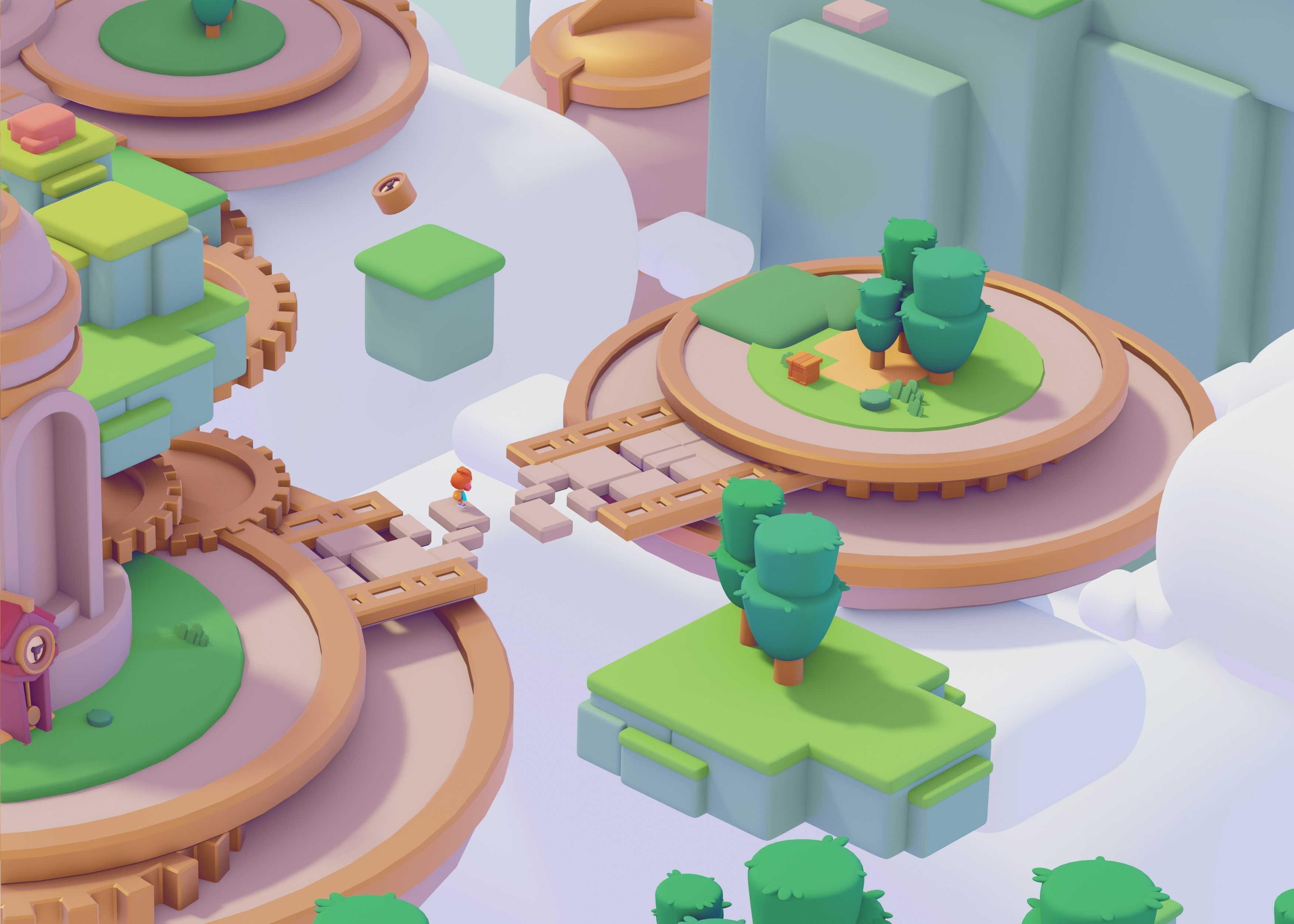 Nature - Tree Pack 02 Stylized 3D 3D model_7