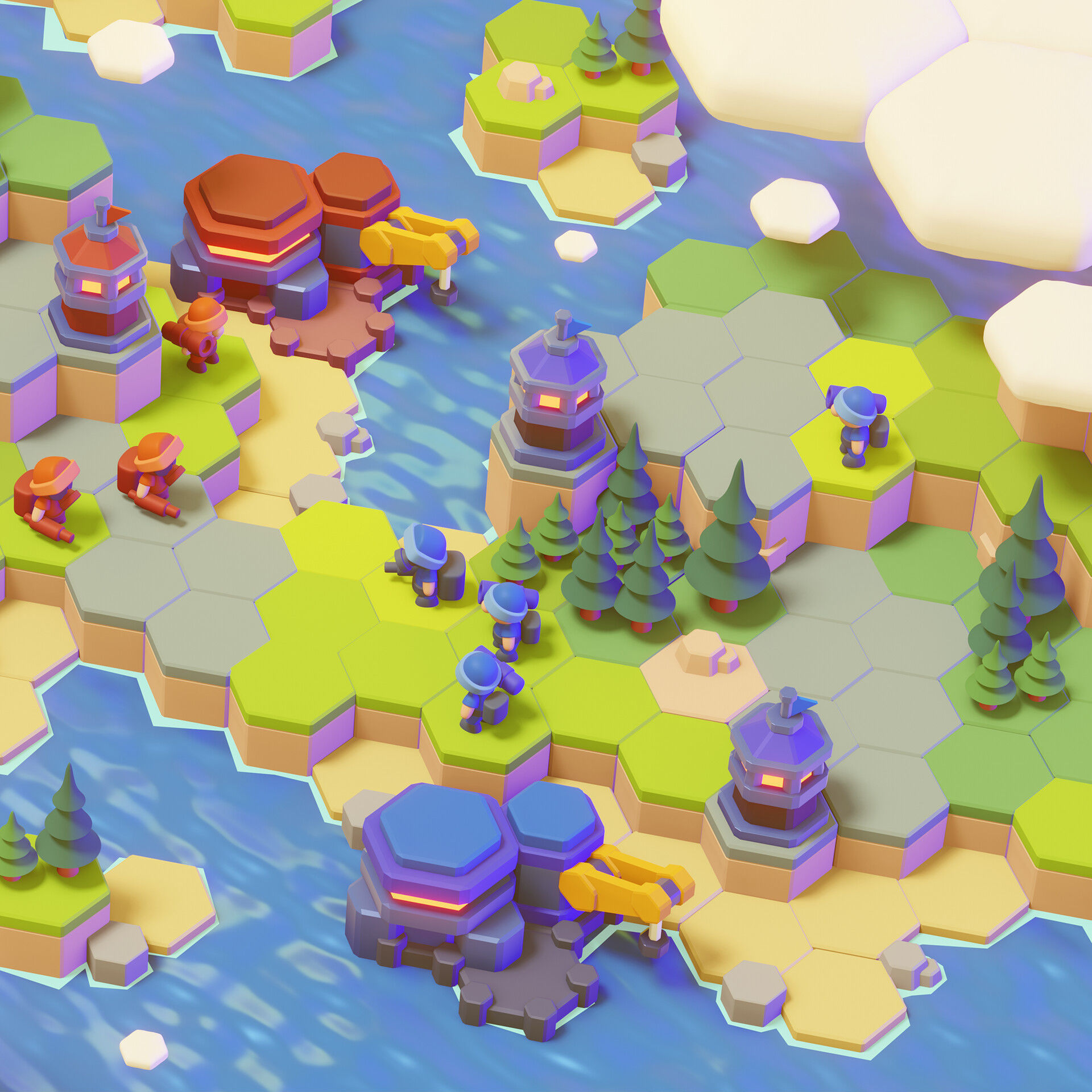 Nature - Tree Pack 02 Stylized 3D 3D model_13