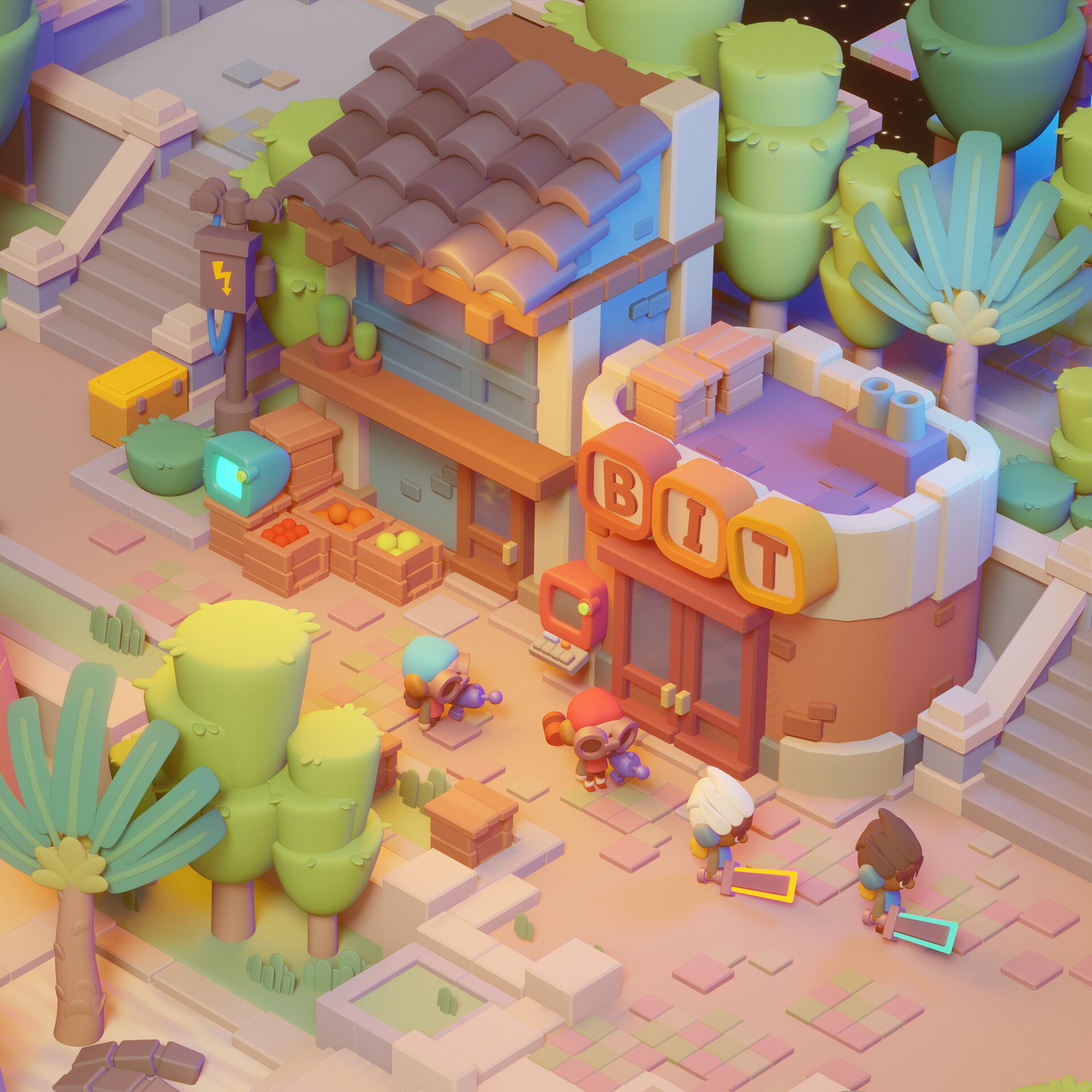 Nature - Tree Pack 02 Stylized 3D 3D model_2