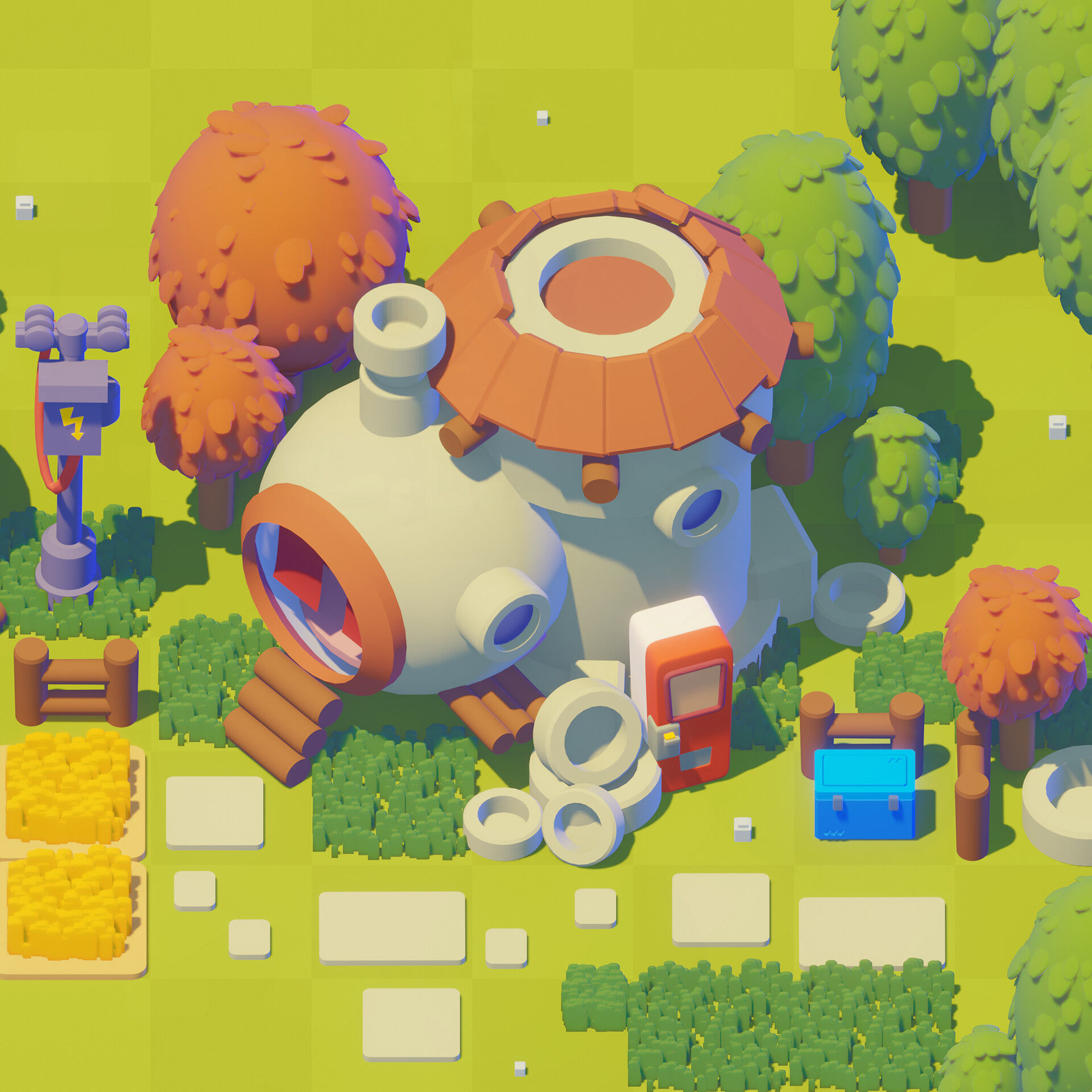 Nature - Tree Pack 02 Stylized 3D 3D model_11