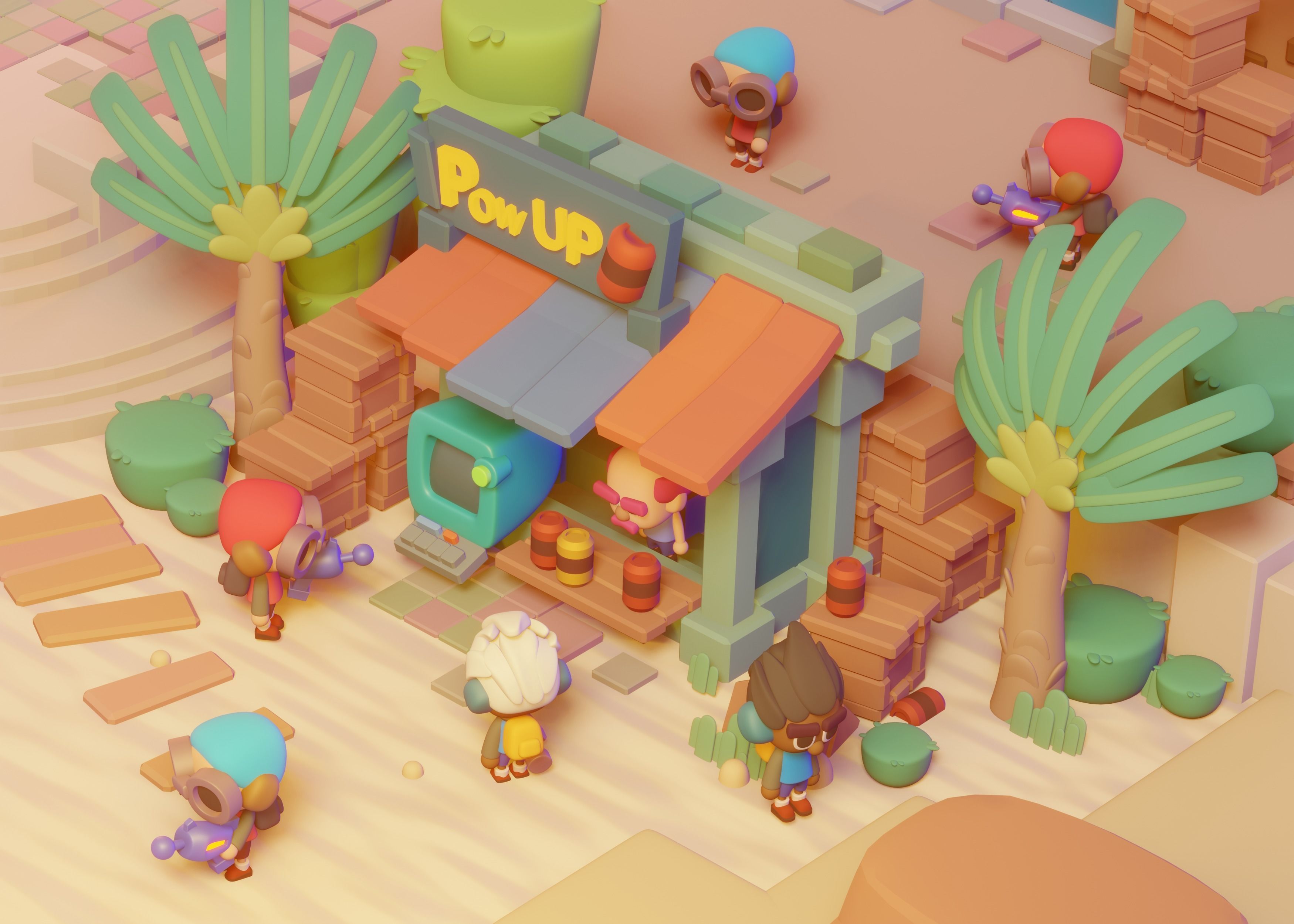 Nature - Tree Pack 02 Stylized 3D 3D model_4