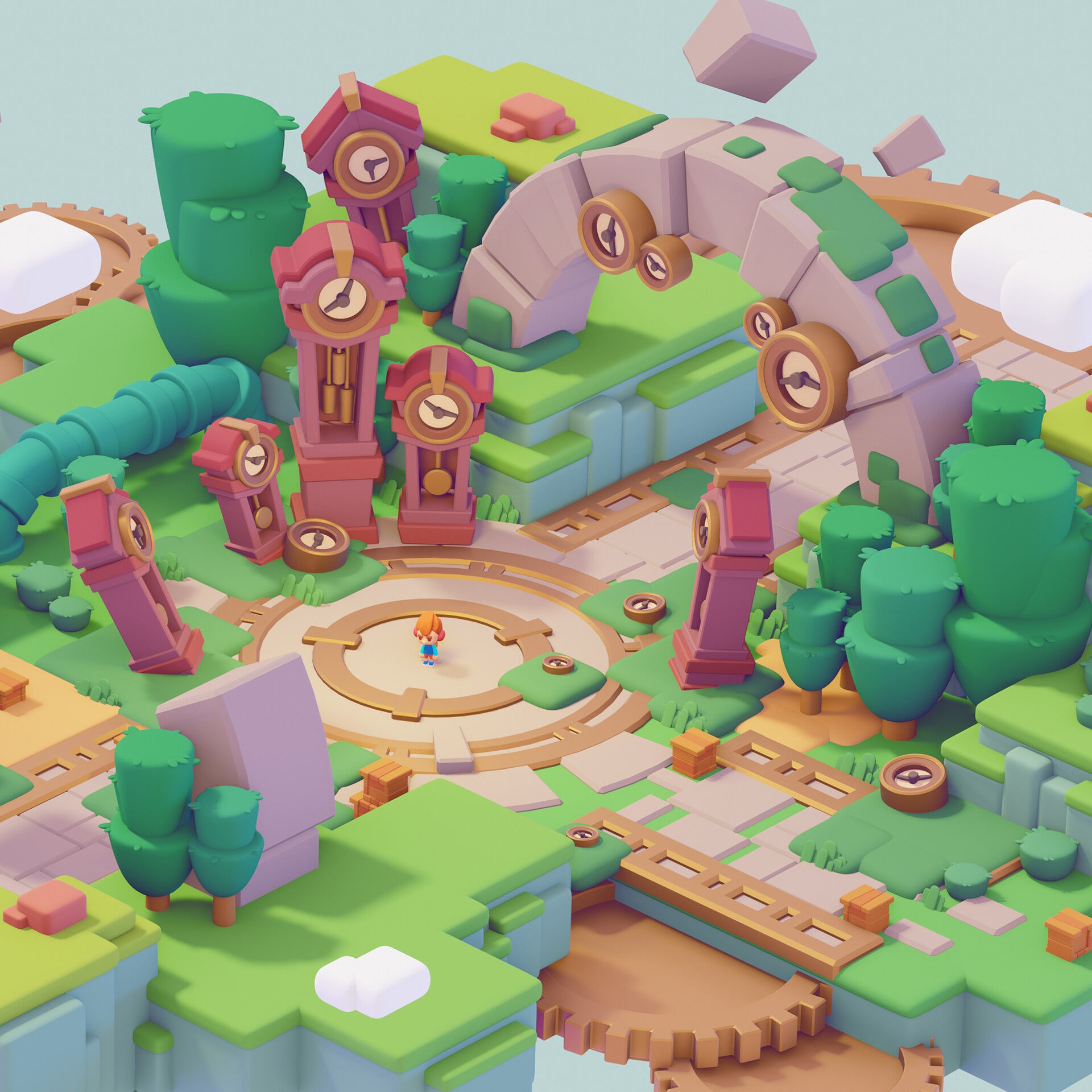 Nature - Tree Pack 02 Stylized 3D 3D model_6