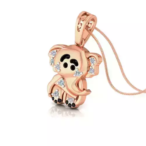 Kids baby elephant pendant 3dm stl detail 3D print model