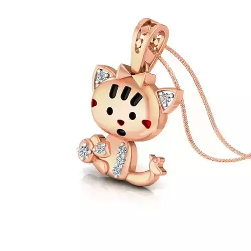 Kids cat pendant 3dm stl detail 3D print model