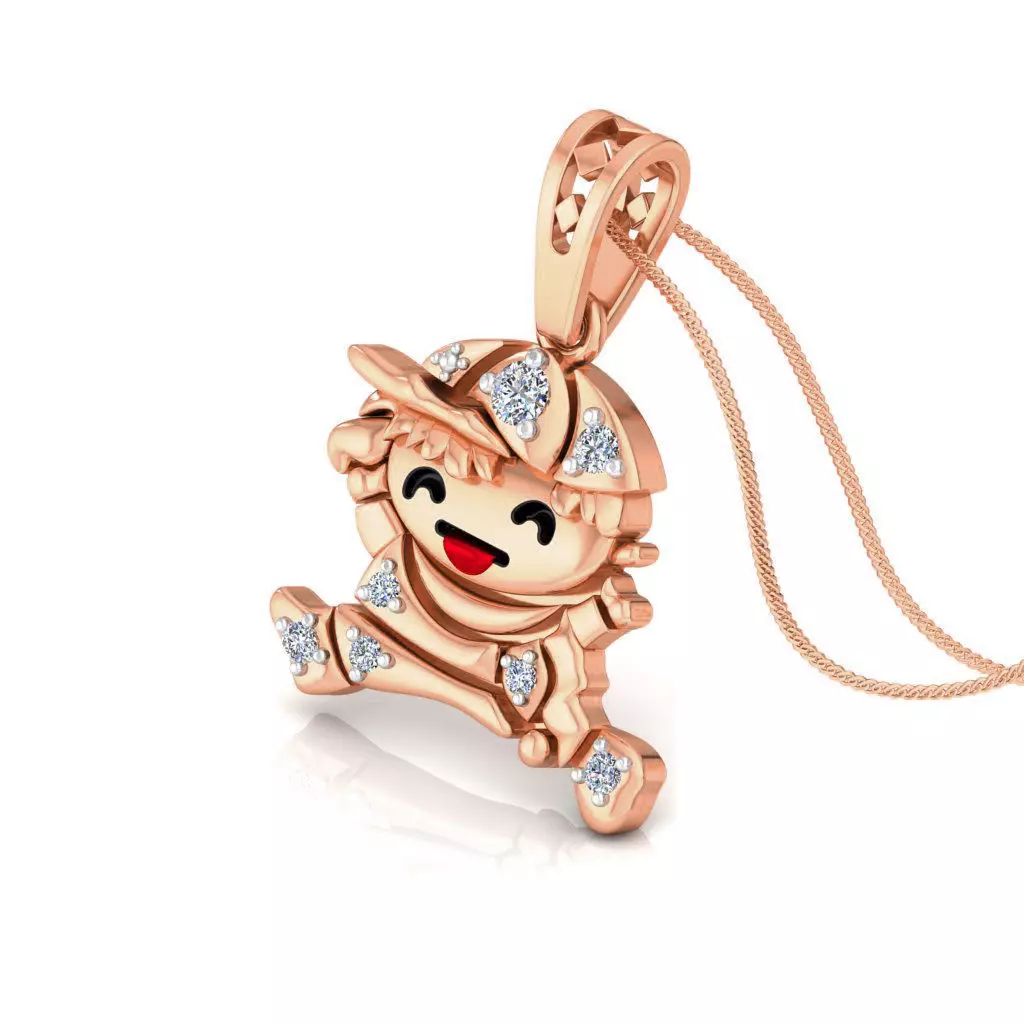 Kids boy pendant 3dm stl detail 3D print model_0