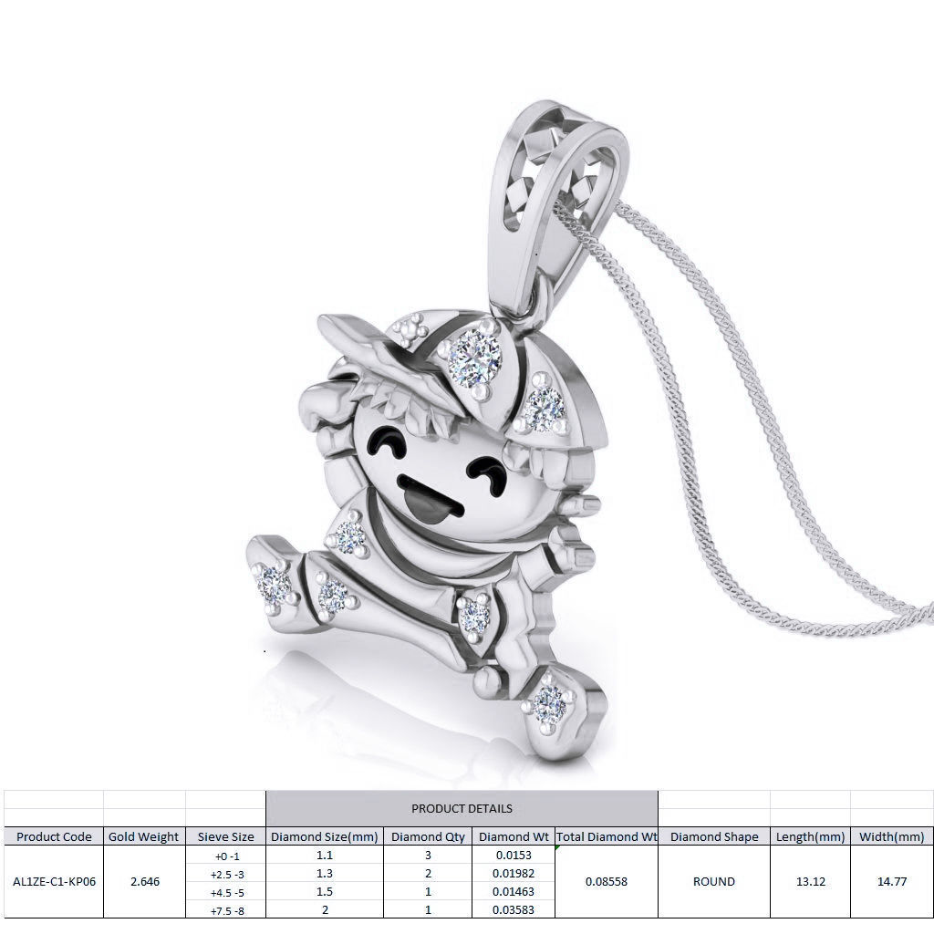 Kids boy pendant 3dm stl detail 3D print model_13