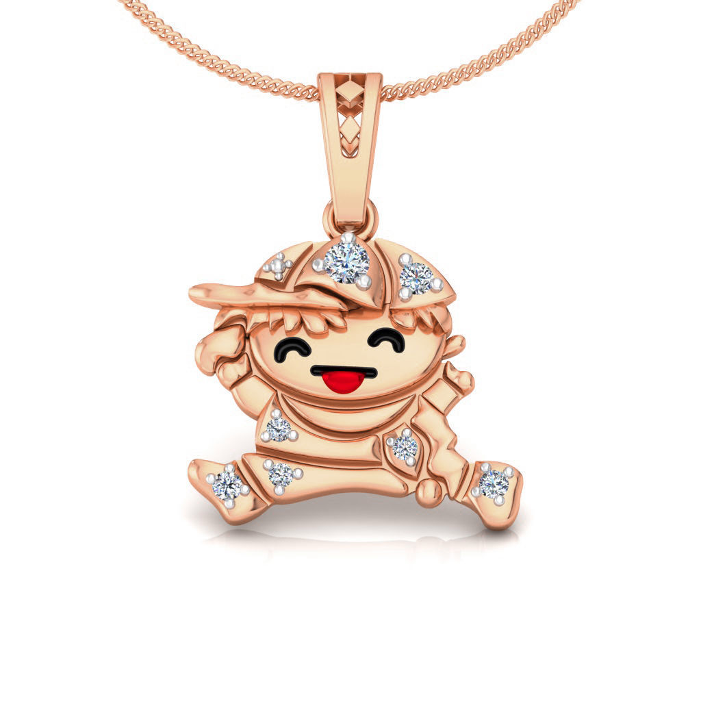 Kids boy pendant 3dm stl detail 3D print model_5