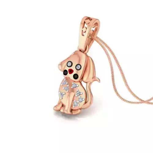 Kids puppy pendant 3dm stl detail 3D print model