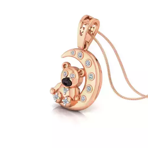 Kids panda pendant 3dm stl detail 3D print model