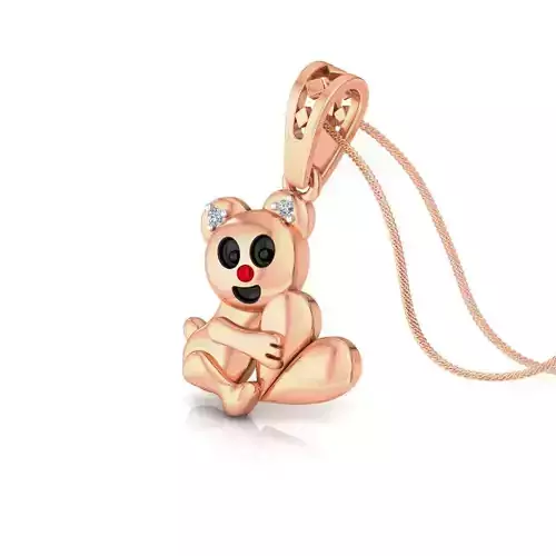 Kids panda pendant 3dm stl detail 3D print model