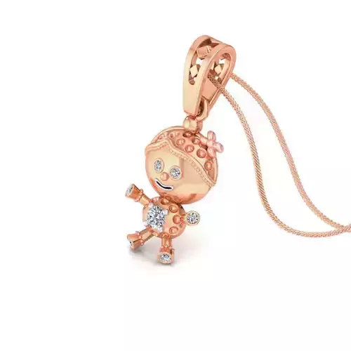 Kids doll pendant 3dm stl detail 3D print model