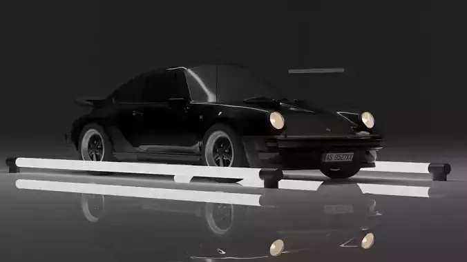 Porsche 911 turbo jdm 3D model