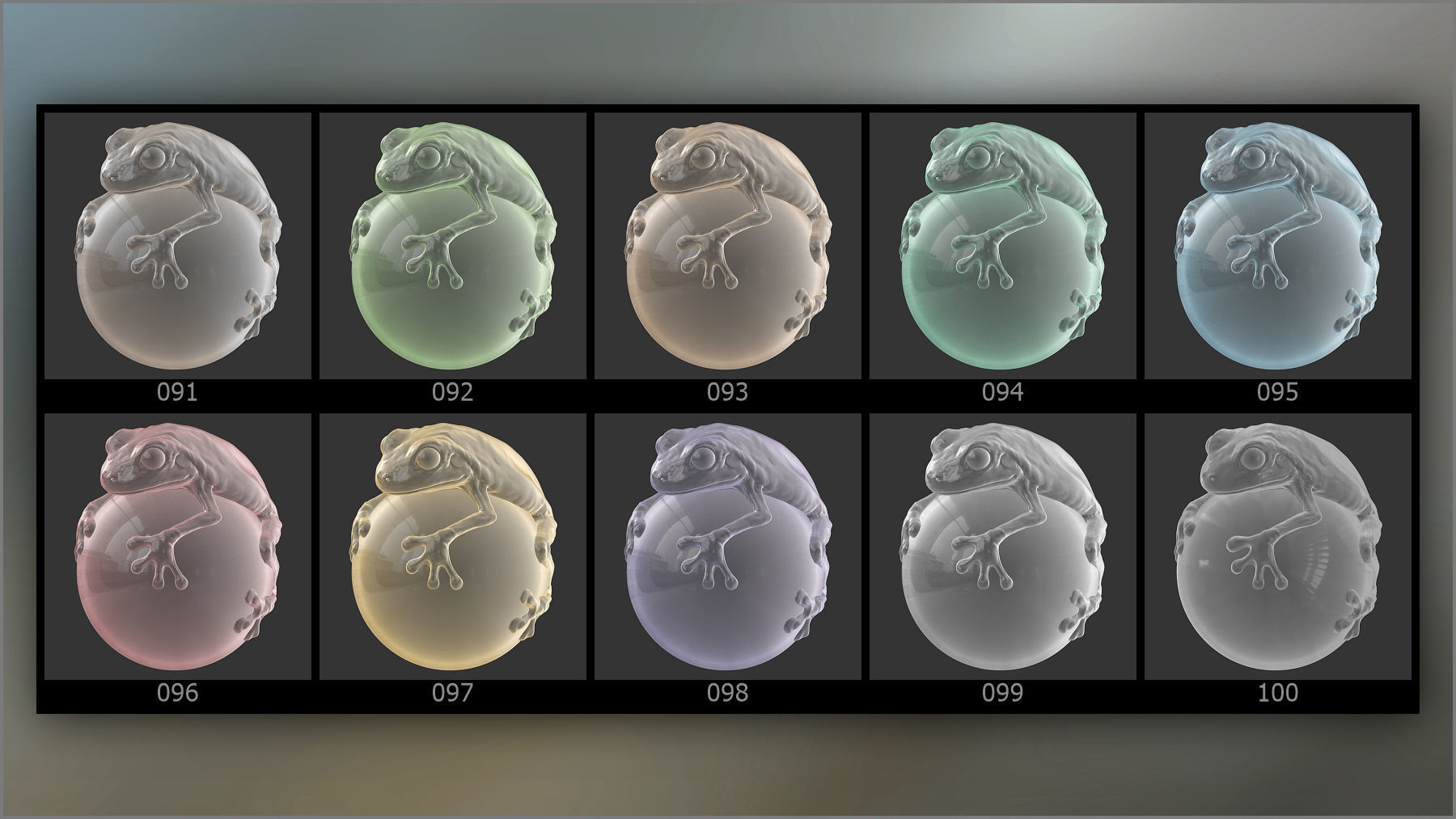 Matcaps Megapack 100 Colored Glass For ZBrush   Texture_13