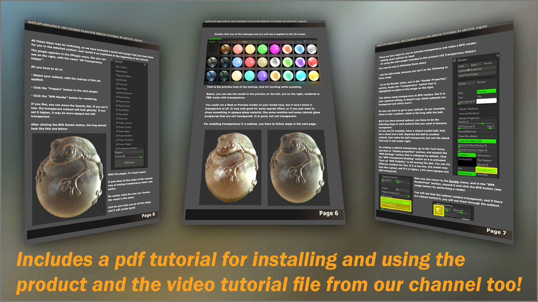 Matcaps Megapack 100 Colored Glass For ZBrush   Texture_14